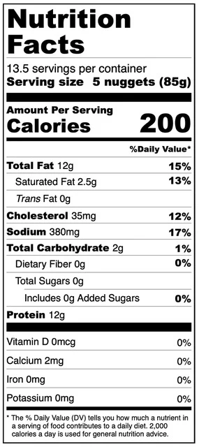 Freeze Dried Cooked Panko Breaded Chicken Nuggets - Image 7