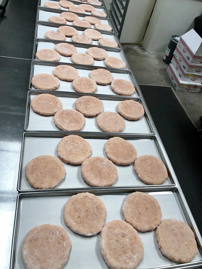 Freeze Dried 1/3lb Uncooked Chicken Patties with Duck Fat - Image 5