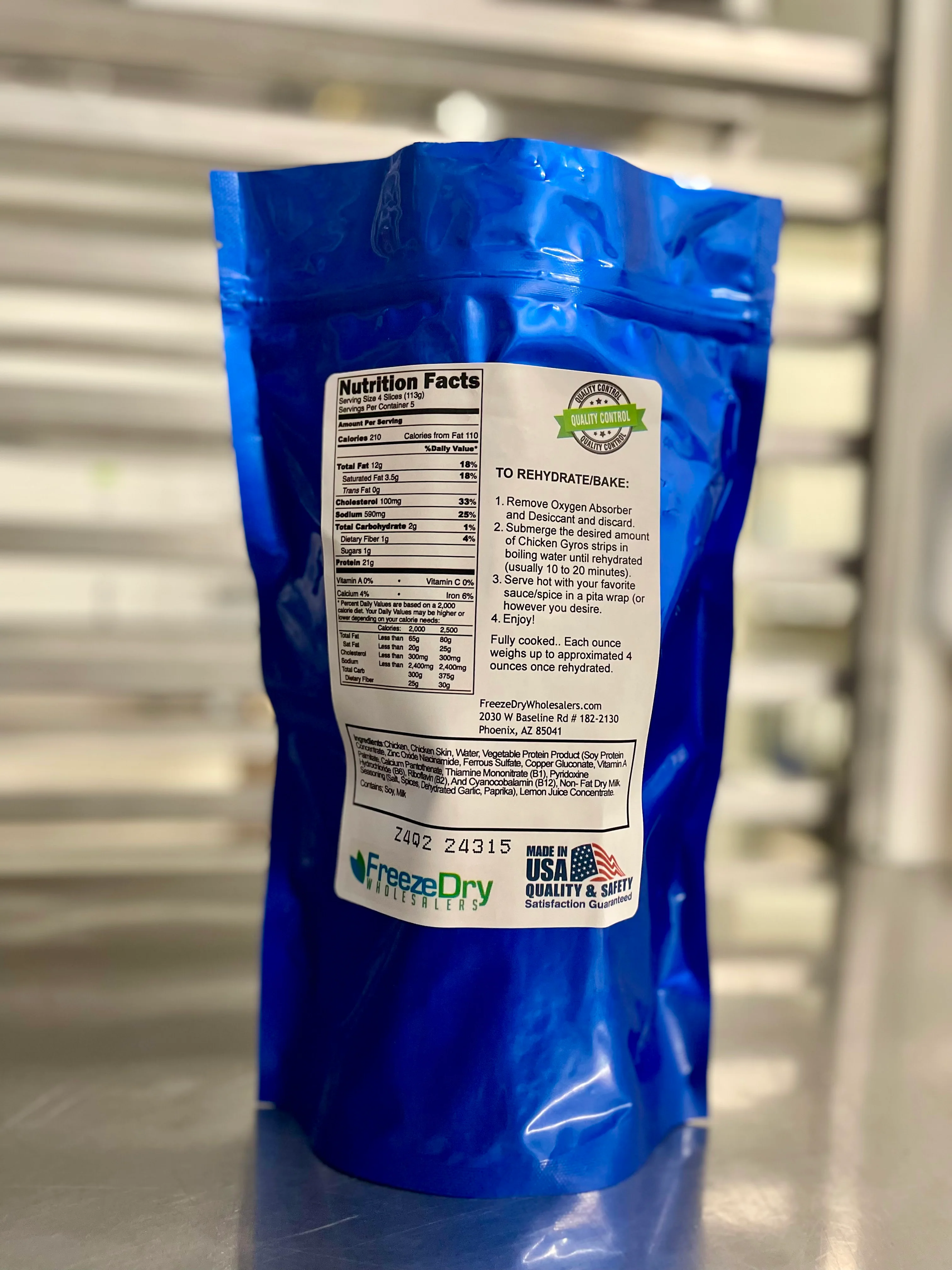Freeze Dried Fully Cooked Chicken Gyros - Image 3