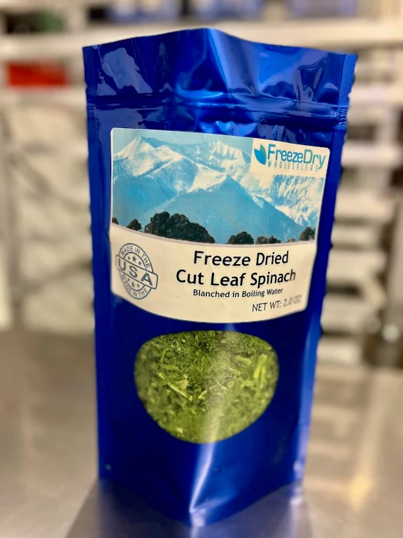 Freeze Dried Cut Leaf Spinach - Image 2