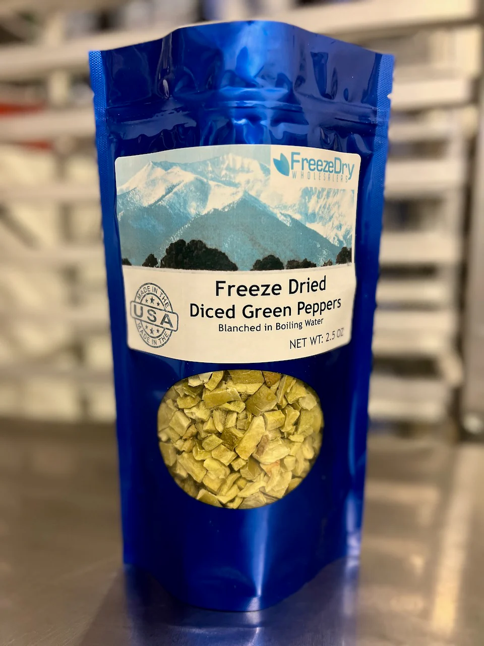 Freeze Dried Diced Green Bell Peppers - Image 2