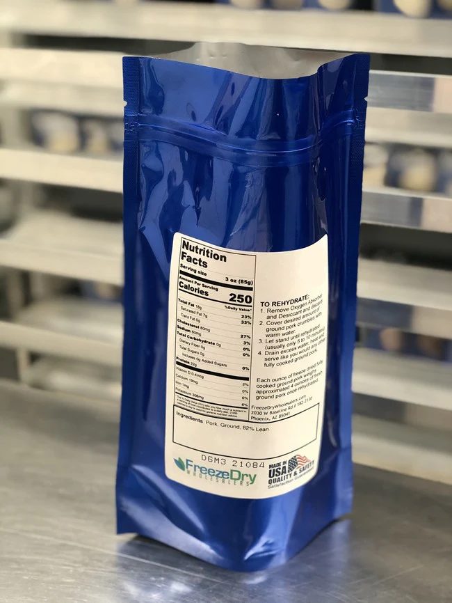Freeze Dried Fully Cooked Ground Pork - Image 3