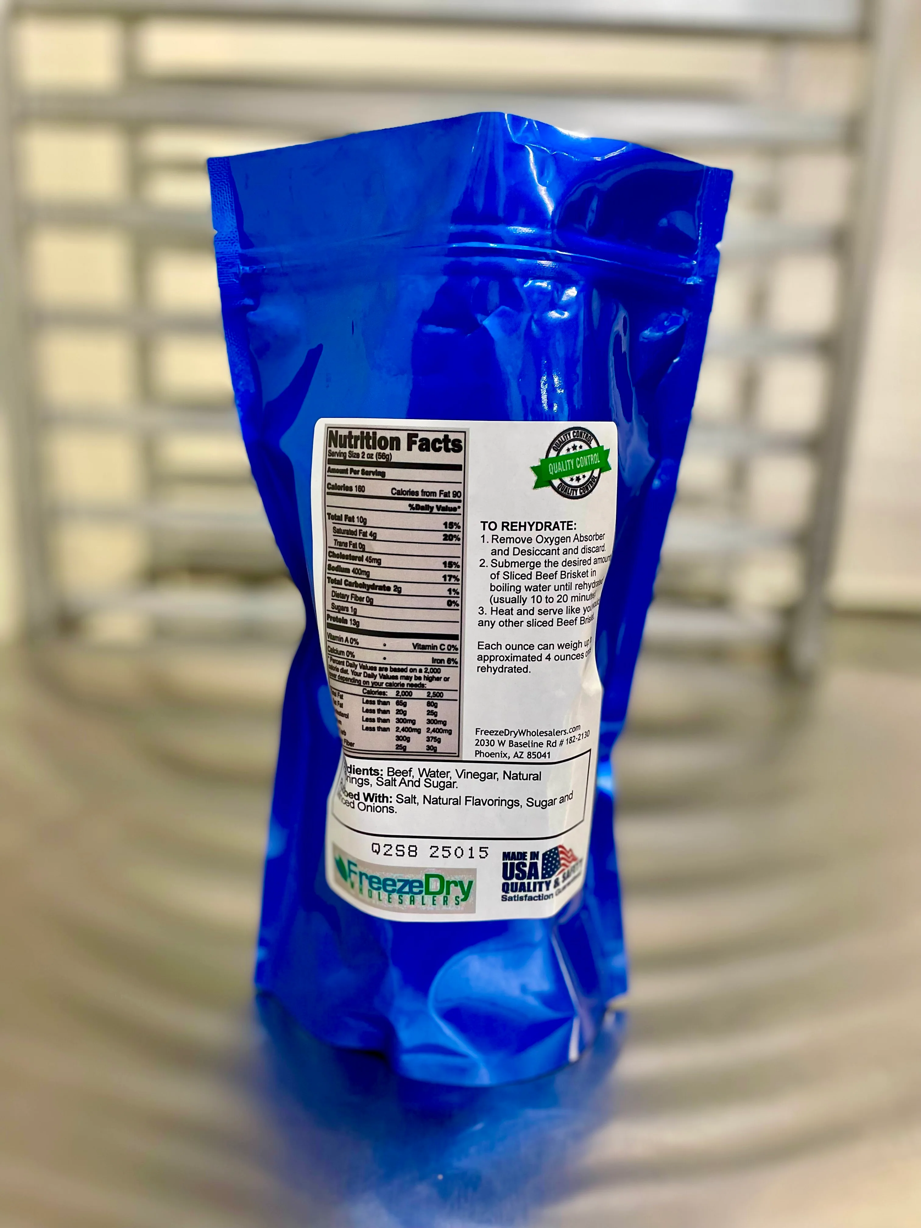 Freeze Dried Fully Cooked Sliced Smoked Beef Brisket - Image 3