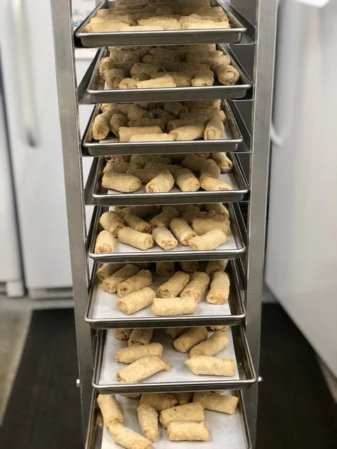 Freeze Dried Fully Cooked Mini Vegetable Egg Rolls - Image 4