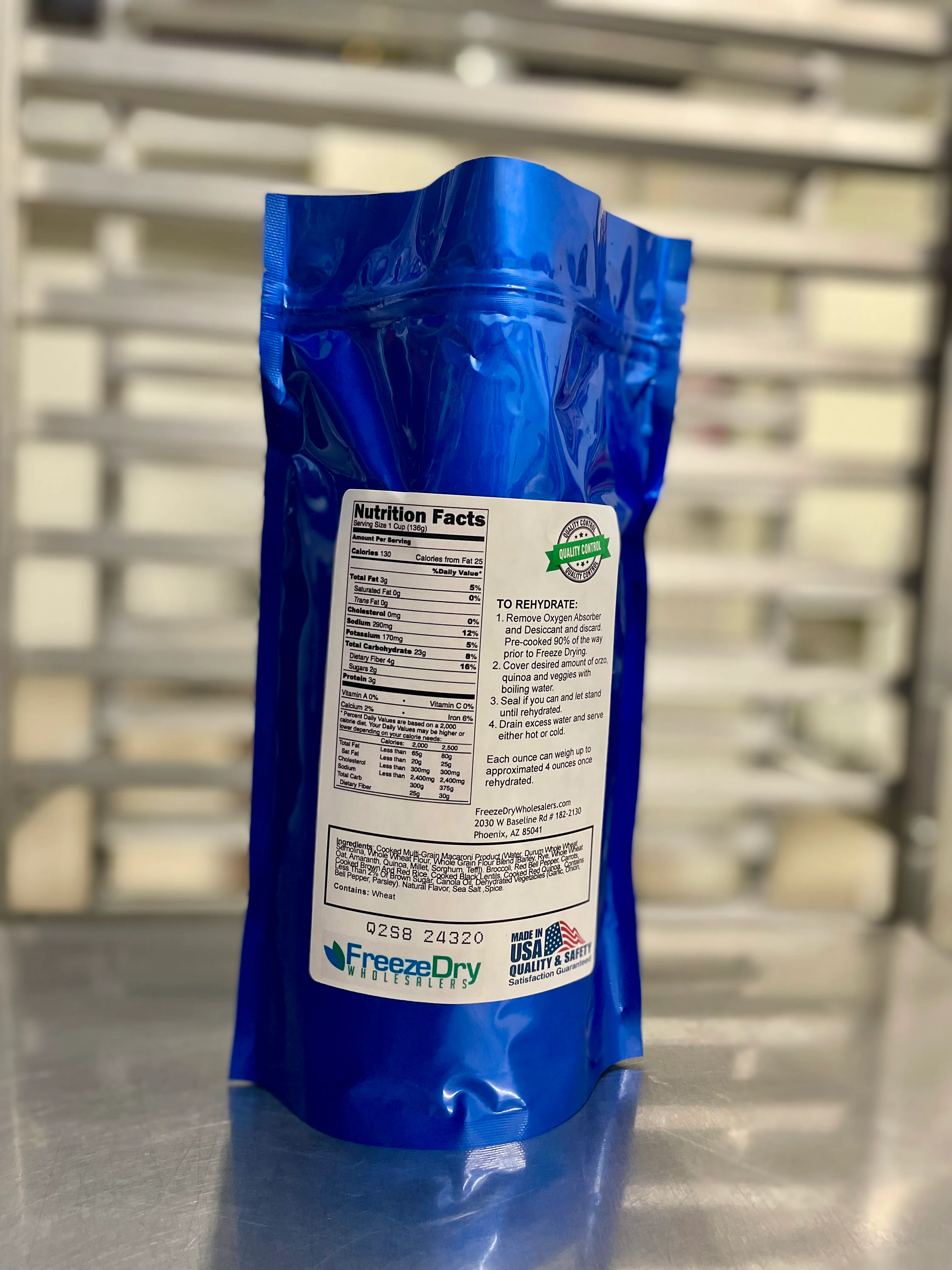 Freeze Dried Multi-Grain Orzo, Red Quinoa and Vegetable Blend - Image 3
