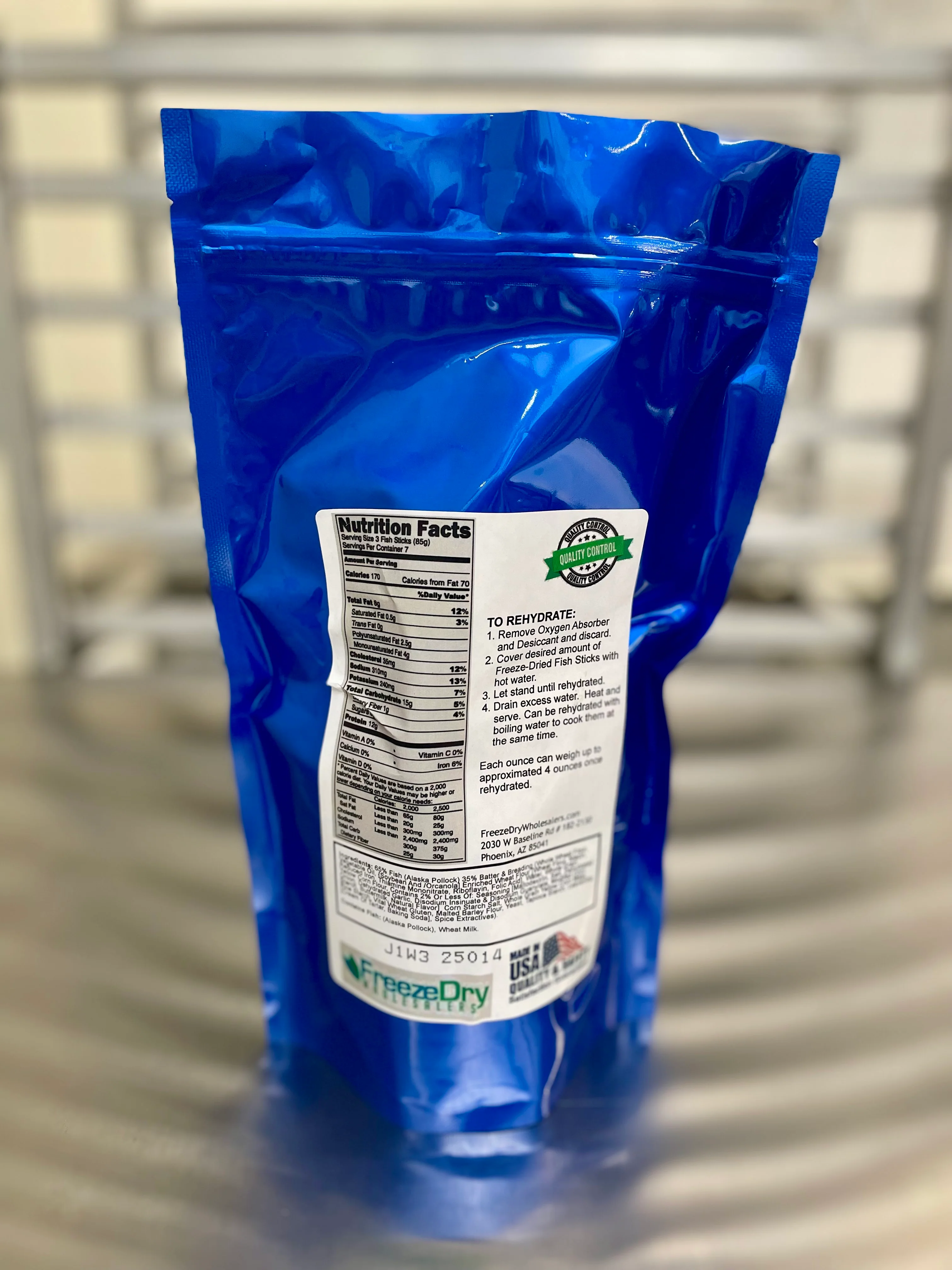 Freeze Dried Uncooked Wild Caught Alaskan Pollock Fish Sticks - Image 3
