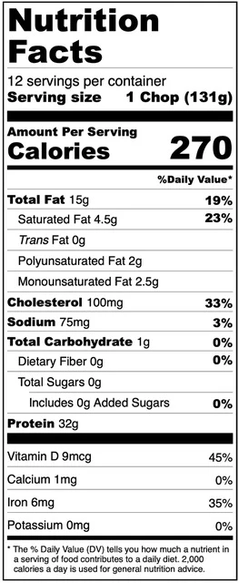 Freeze Dried Boneless Center Cut Uncooked Pork Chops - Image 7