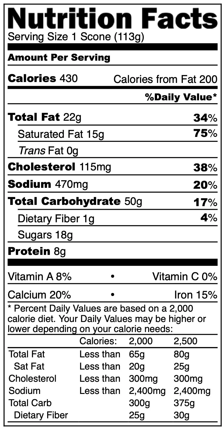 Freeze Dried Ready To Bake Cinnamon Chip Scones - Image 7
