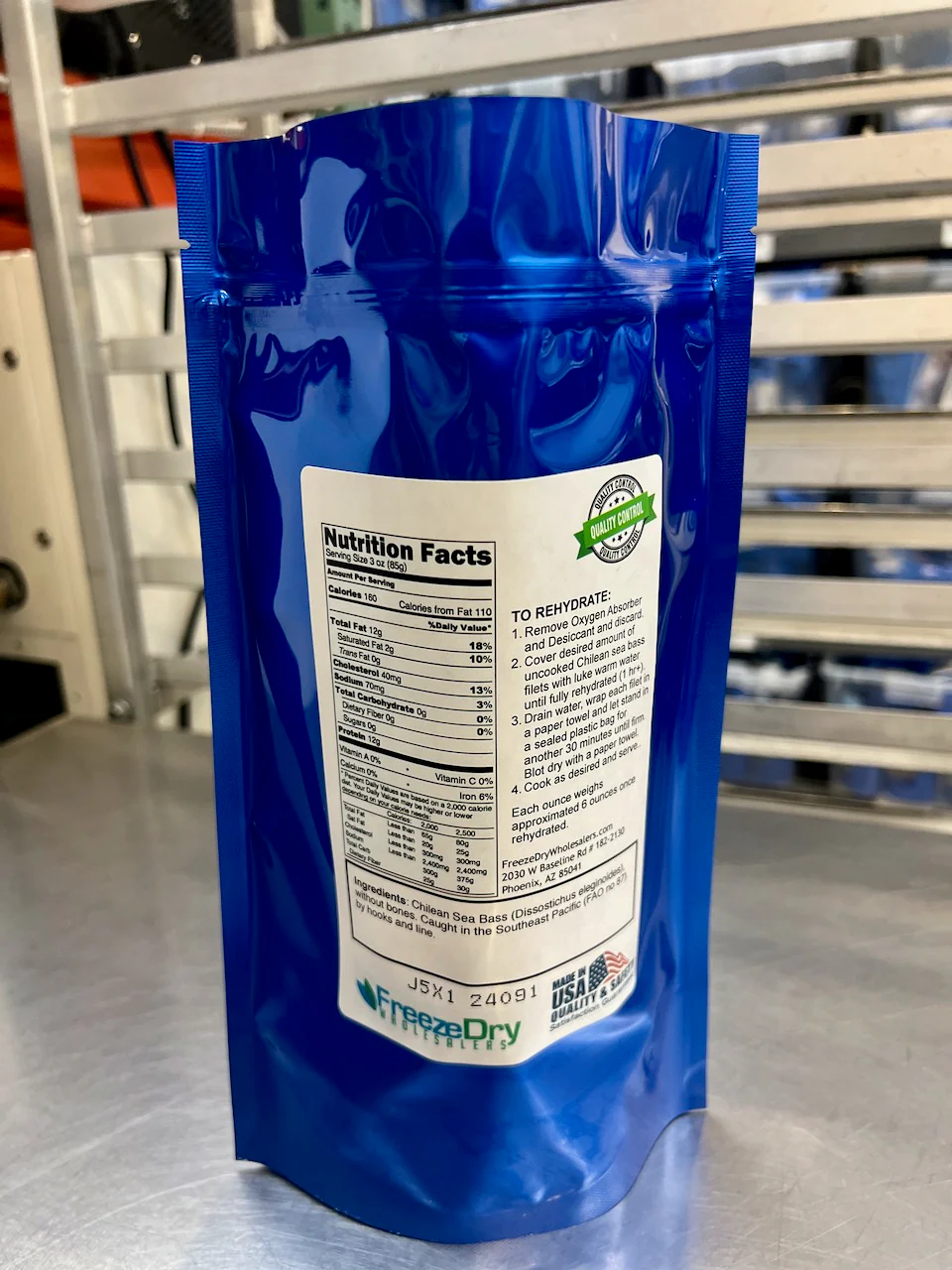 Freeze Dried Freshly Wild Caught Uncooked Chilean Sea Bass - Image 4