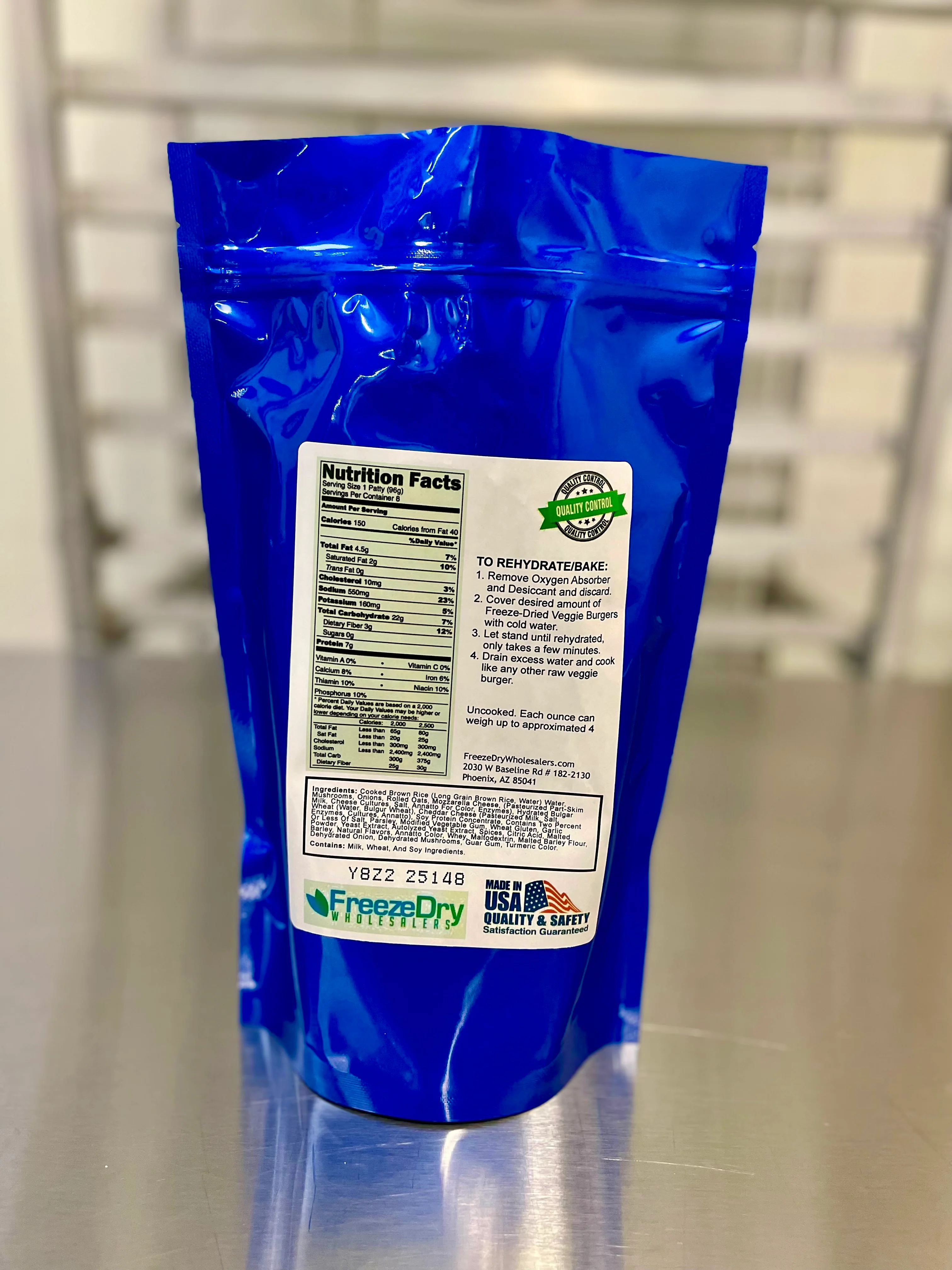 Freeze Dried Uncooked Garden Veggie Burger Patties - Image 4