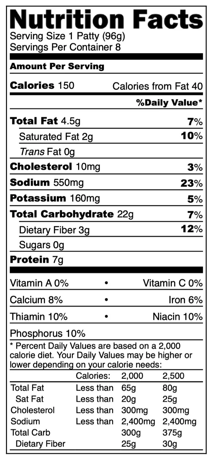 Freeze Dried Uncooked Garden Veggie Burger Patties - Image 9