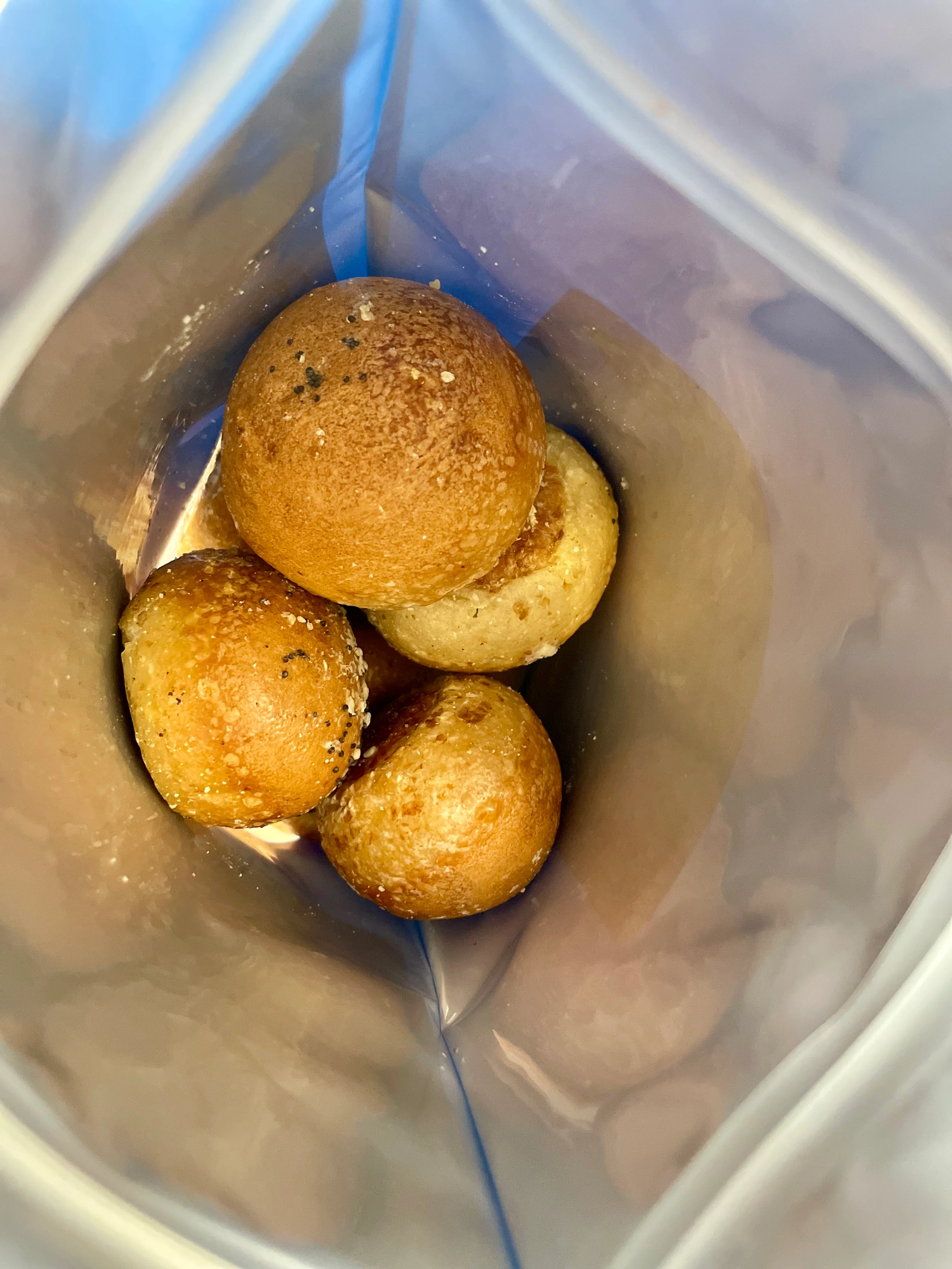 LIMITED PRODUCTION Freeze Dried Fully Cooked Cream Cheese Stuffed Everything Bagel Bites - Image 4