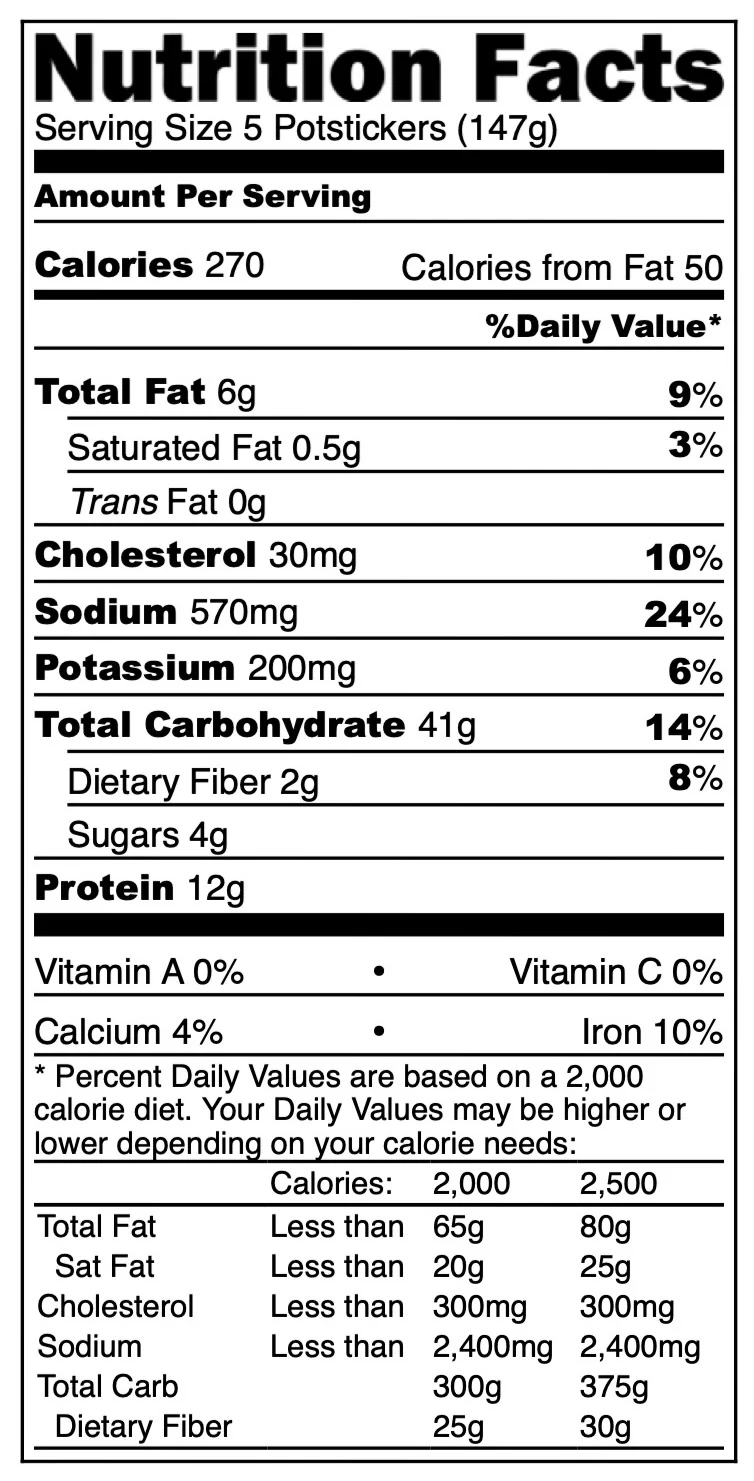 [LIMITED PRODUCTION] Freeze Dried Gourmet Fully Prepared Chicken and Vegetable Potstickers - Image 8